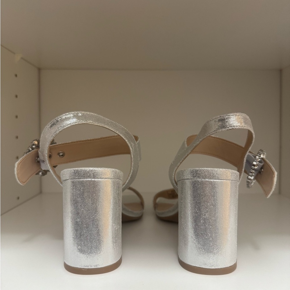 Silver Rhinestone Heels - Picture 2 of 3